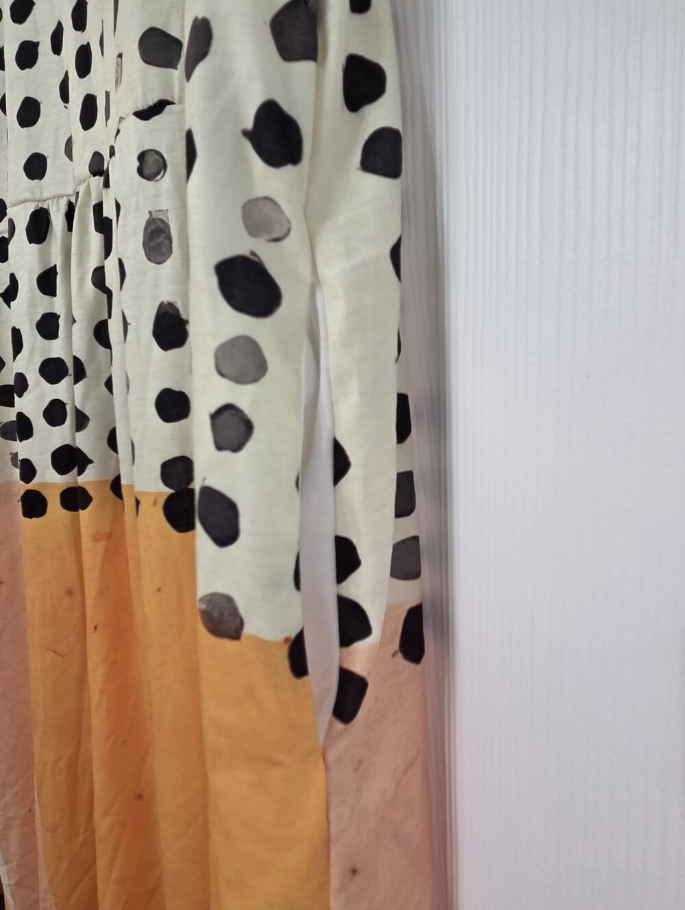NWT Avery & Maren New York Leah Polka Colorblock Midi Dress XL - Picture 4 of 8